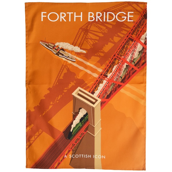 Forth Bridge tea towel