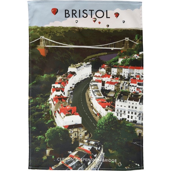 Bristol Clifton Bridge tea towel