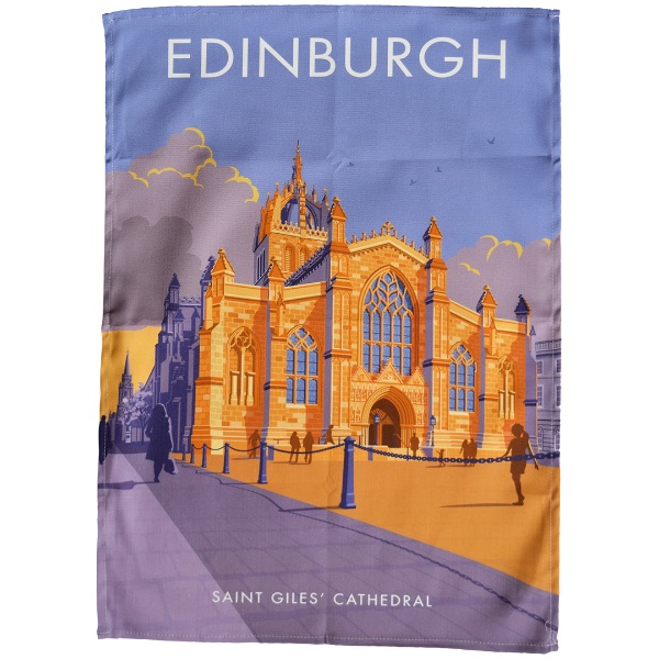 Saint Giles' tea towel