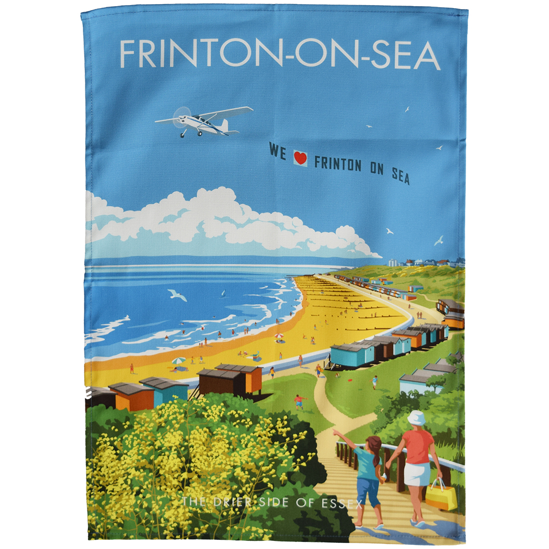 Frinton-on-Sea tea towel