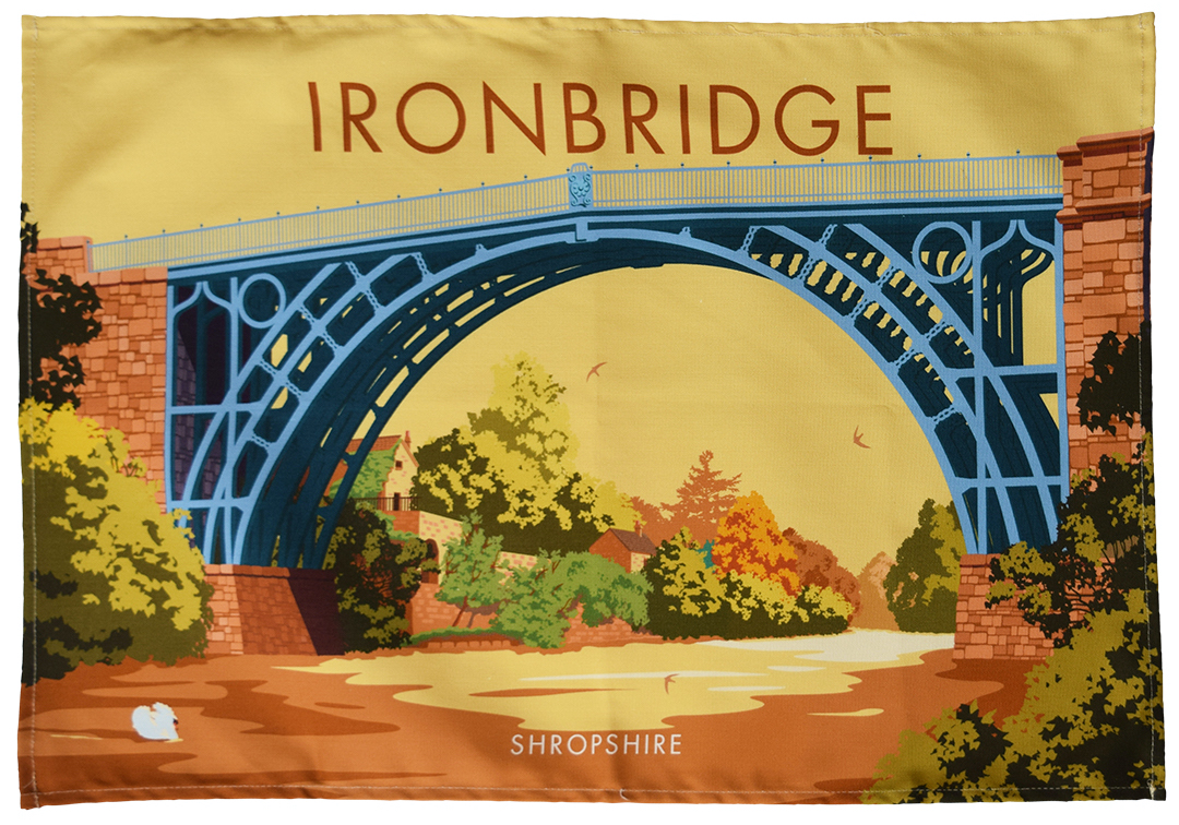 Ironbridge tea towel