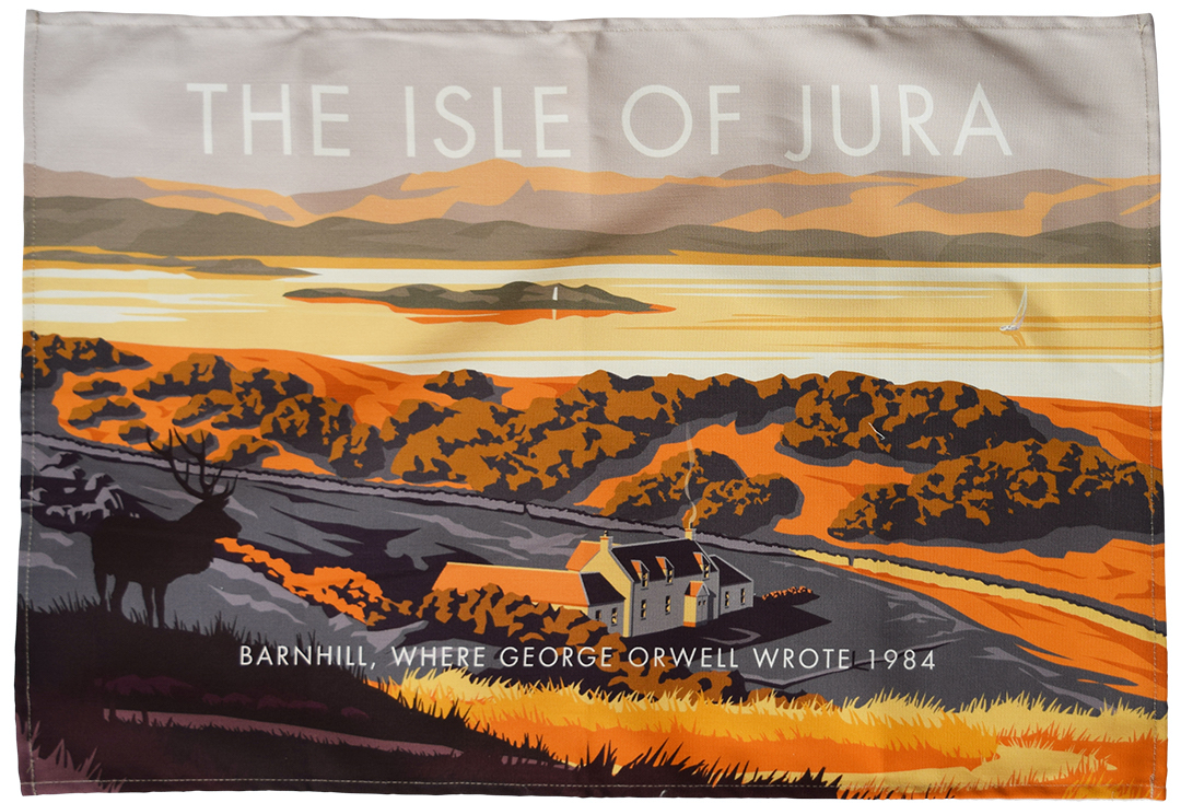 Jura tea towel